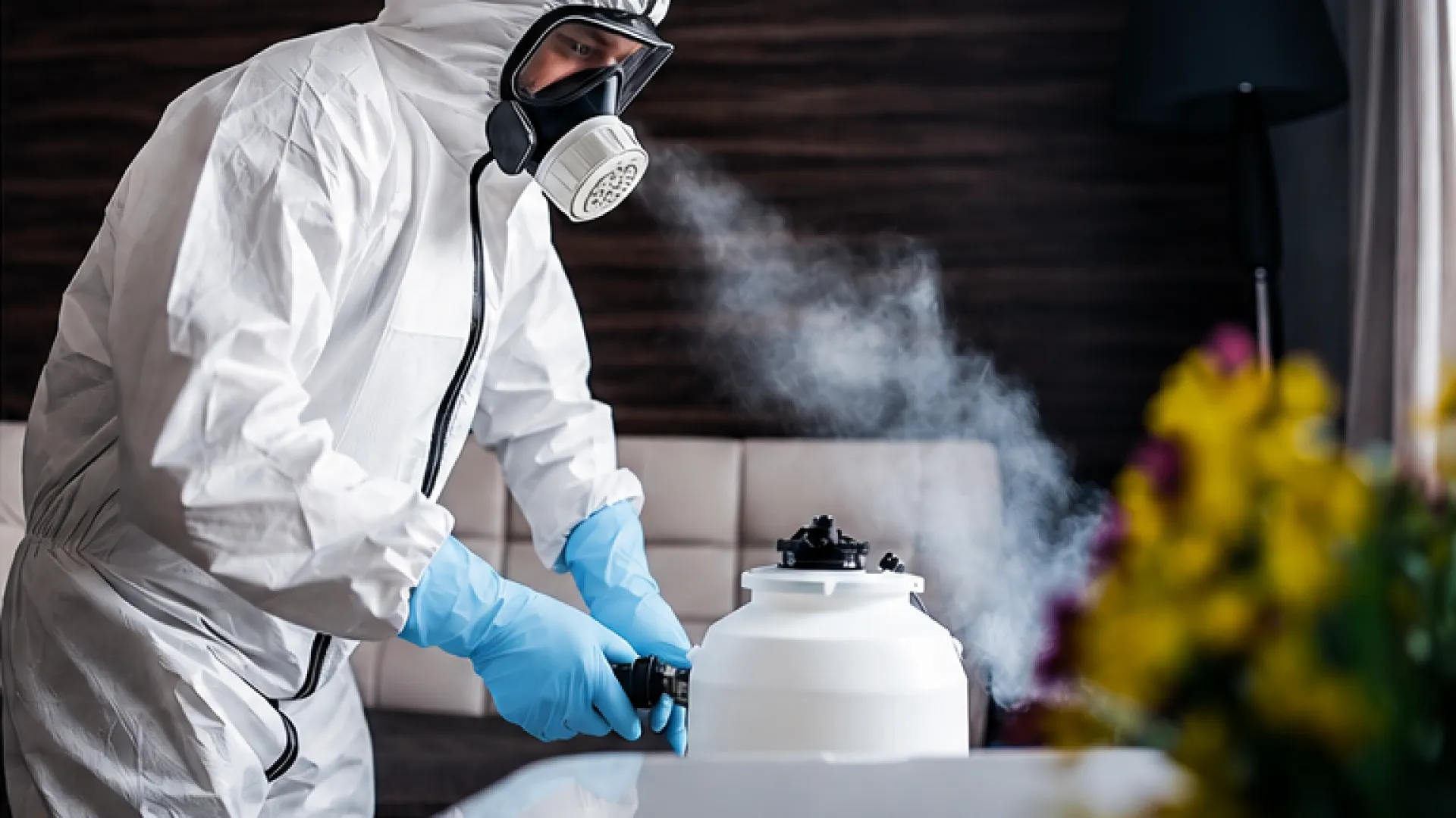 Sanificazione ambientale professionale con nebulizzatore